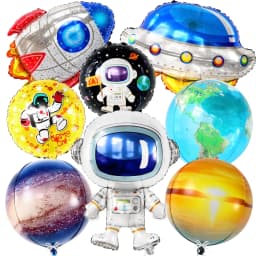 Space Birthday Supplies Astronaut Cake Topper Spaceman Mini Ornaments For Kids Boy Universe Outer Space Theme Party Decorations