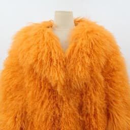 PINK JAVA QC23050 new arrival real mongolia sheep fur jackets women winter fur coat wholesale hot sale