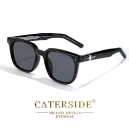 CATERSIDE Trend Square Man Sunglasses Large Frame Sun Glasses Party Travel Beach Eyewear Ideal Choice for Gifts UV400