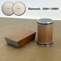 Rolling Knife Sharpener Magnetic Knife Holder Diamond Sharpening Stone Kit with 15 and 20 Degrees Angle Roller Kitchen Accessory