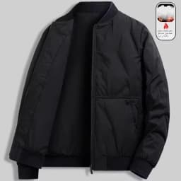 Thickened Fleece Lined Cotton Jacket for Men Wear Resistant Warm Autumn Winter Coat Youth Casual Style Long Sleeve Baseball C...