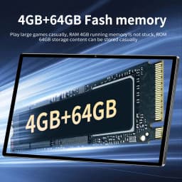 New 2026 Android 13 Tablet, 4GB RAM+64GB ROM, 6000 Battery, Multifunctional Tablet for office and Entertainment