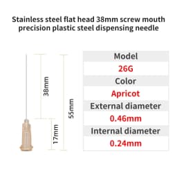 14G-30G 38mm Dispensing Needle Syringe Needle 1.5 Inch Dispensing Needle Used to Fill Liquids, Glue and Syringes