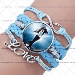 80S Superstar Michael Jackson Time Gem Necklace King of Pop MJ Neck Chain Vintage Men Women Wristband Fashion Charms Accessories