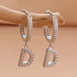 Nidin Hot Sale Initial A-Z Letters Mini Small Hoop Earrings Gold Color Zircon Jewelry Alphabet Fashion Christmas New Year Gift