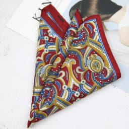 33cm Oversized Men's Pocket Square Polka Dot Red Floral Print Handkerchief Chest Towel Paisley Suits Wedding Gentlemen Hankies