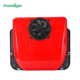 Treeligo Ultra-thin Car RV Rooftop Air Conditioner 12V 24V Electric Ceiling Overhead Air Conditioning For Motorhome Camper Van
