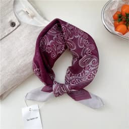 56cm Print Geometric Pattern Headscarf Scarf Square Scarves Kerchief Neckerchief Bandanas Neck Wraps Hair Ribbon Band Headband