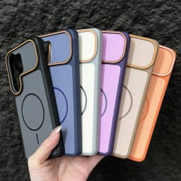 Luxury Dual Tone Matte Phone Case For Samsung Galaxy S26 S25 S24 S23 Ultra Plus For Magsafe Wireless Charge Cover