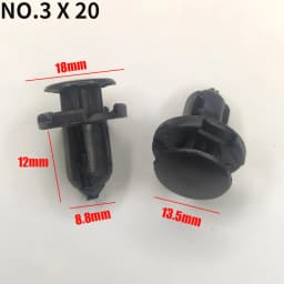 10/20/50Pcs Bumper Clips Rivets Fender Liner Fasteners Retainer For Mitsubishi Nissan Honda 8mm 9mm 10mm Hole