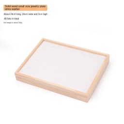 Simple Solid Wood Small 48-Digit Ring Plate, Shank, Pair Ring, Stud Earring, Storage Display Tray, 48-Digit Plate