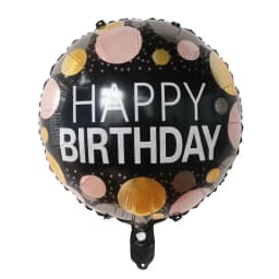 50pcs 18inch Round Foil Balloon Happy Birthday Inflatable Foil Helium Balloons Birthday Party Decoration Kids Toys Air Globos