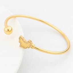 New Cuff Bracelet For Women Party Dubai Shell Shape Bangles 18K Gold Color Map of Africa Jewelry Accessories Anniversary Gifts