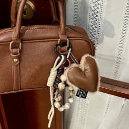 Heart Shaped Leather Plush Silicone Cord Chain Key Pendants Women Charm Bag Pendant Couple Key Ring Kid Toy Gift Key Jewelry