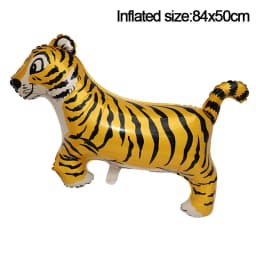 3D Elephant Giraffe Tiger Lion Head Animal Foil Balloon Jungle Safari Birthday Party Decorations Kids Gift Toy Helium Air Globos