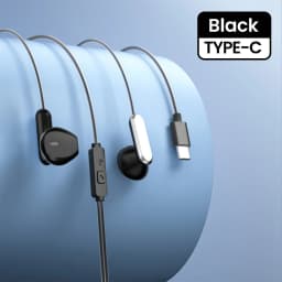 3.5mm/Type-C Wired Headphones Over Ear HiFi Call Wire Control Earphones With Mic Headsets For Cellphones Tablet Laptop Earbuds