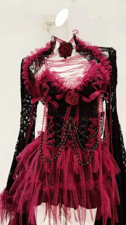 e girl clothes lace dress gothic clothes y2k clothes vintage dress Lolita dress y2k dress Harajuku dress Gothic dress