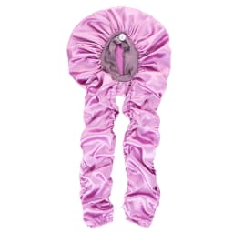 New Women's Bonnet Satin Sleeping Cap Long Tail Braid Hair Night Sleep Cap Head Cover Bonnets Shower Cap For Sauna Bathing
