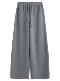 FSLE 2026 Fall Women's High Waisted Barrel Leg Soft Brushed Fleece Jogger Pants - Straight Cut Casual Pants for Daily Wear