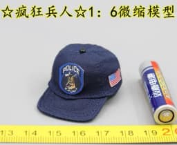 1/6 Scale Soldier Hat Helmet Cover Soldier Boat Cap Grey Miniature Air Marshal Cornice Cap Model 1/6 Soldier Accessories