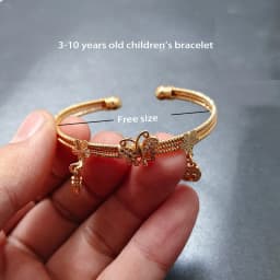 20 Styles Dubai Gold Color Baby Bangles For Kids Baby Promotion Sale Child Birthday Gifts Children'S Bracelets
