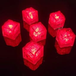 1Pc Colorful LED Ice Cubes Light Waterproof Ice Cube Atmosphere Light Birthday Gift Party Bar Wine Glass Decor Baby Bath Toys