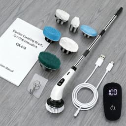 Household Cordless Spin Scrubber Multipurpose Cleaning Brush Kitchen Gadgets Hair Brushes Bathroom Broom Toilet Electric Mops