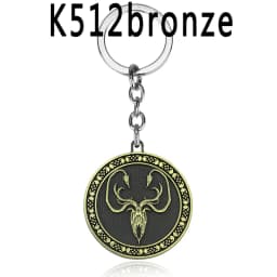 Dragon House Keychain Targaryen Dragon Shape Keyring for Fan Collection Accessories Friends Gift