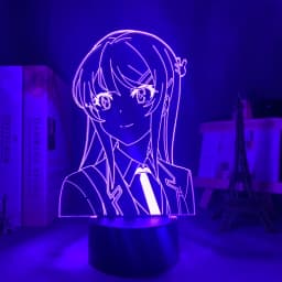 3d Anime Lamp Mai Sakurajima Figure Nightlight for Kids Bedroom Decor Night Light Birthday Gift Bunny Girl Manga Led Light