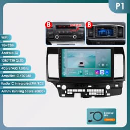 4G Carplay Android Auto Multimedia for Mitsubishi Lancer 2007-2017 Autoradio car intelligent systems 2din Screen 7862 Head Unit