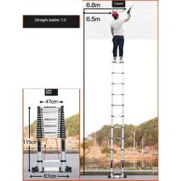 7 Meter Telescopic Ladders Portable Folding Aluminium Ladders Multipurpose Household Step Stair Engineering Staircase for Home