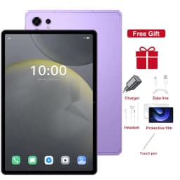 CHOTOG Pad 7s Pro Tablet Android 10000mah Battery Tablets 10.1inch HD Tablet PC Global Version Face Recognition 5G Dual SIM GPS Bluetooth for Kids Tabs with Keyboard