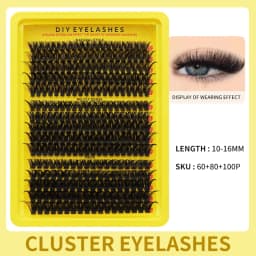 DINGSEN DIY Lash Clusters Thick Segmented Eyelash Extension 60D 80D 100D MIX Lashes Extension Cluster Lashes Individual Lashes