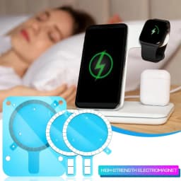 10-1PCS Strong Magnetic Ring Wireless Charging Magnet Circle Sticker Metal Magnet Plate Sheet for Magsafe IPhone 17 16 15