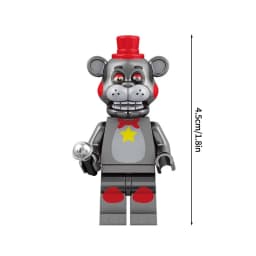Cute Cartoon Game Figure Bricks Freddy Bonnie Chica Miniatures Kawaii Bonnie Bear Desktop Ornament Birthday Party Favors Gift
