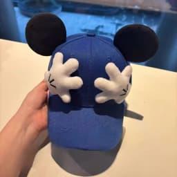 Parent-child matching set Cute Mouse ear Baseball Cap Adjustable Snapback Hat Children's Teens Adults Cartoon Sun Hat
