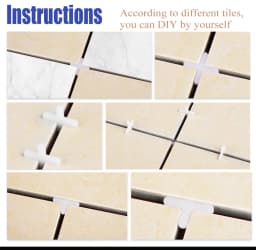 100-500pcs Ceramic Tile Spacer 1/1.5/2/2.5/3/5/8/10mm Cross Tile Leveling System Clips For Floor Wall Laying Construction Tools