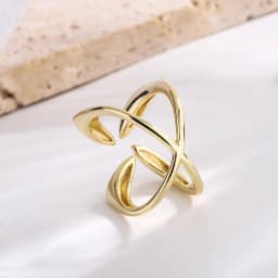 Punk Silver Color Unique Ring for Women Jewelry Finger Adjustable Vintage Cross Flower Ring for Party Birthday Gift