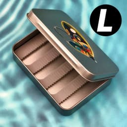 ANFS 1pc Metal Fly Fishing Tackle Box -Fly Hook Storage Box, Storage Box for Bionic Fly, Metal Storage Box for Outdoor Fishing