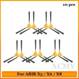 For ABIR X5 X6 X8 Genio Navi N600 Robotic Vacuum Cleaner Replacement Parts 3-Arm Main Side Brush Hepa Filter Spare Parts