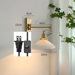 IWHD Nordic Modern LED Wall Sconce Left Right Rotate Pull Chain Switch Bedroom Restaurant Bar Beside Lamp Ceramic Stair Light