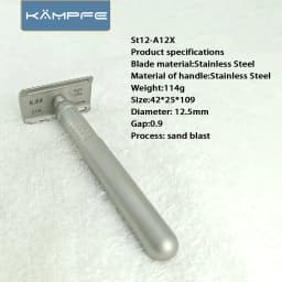 KAMPFE CNC machining Stainless Steel Safety man shaver Blade Shaving Razors with and 5 blades Mans tools