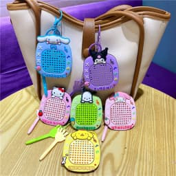 Creative Cartoon Maze Decompression Healing Magnetic Steel Ball Graffiti Drawing Board Keychain Bag Pendant Gift For Girlfriend