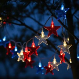 Colorful Stars Fairy Lights Battery Mode String Lamps for Christmas Outdoor Lamp Garden Bedroom Room Wedding Party Decoration