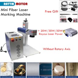 【EU Stock】Raycus 30W 50W Jewelry Laser Engraving Machine Fiber Laser Source For Marking Gold Silver Aluminum Copper Metal Ring