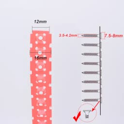 100PCS Plastic Empty Chain Belt Screw Tape Band for Auto Feed Screwdriver