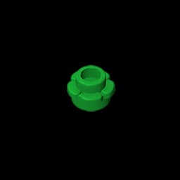Gobricks GDS-1436 Plate, Round 1 x 1 with Flower Edge (5 Petals) compatible with lego 24866 pieces of children's DIY