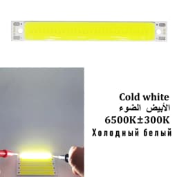 Hot Sale 3V 3.7V DC 60mm 8mm LED Strip 1.5W 3W Warm Cold White Blue Red COB Light Source for DIY Bicycle Work Lamp