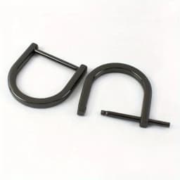 2pcs Shackle Screw D Rings U Shape D-Ring Replacement for Purse Keychain Strap Buckle