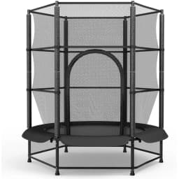 Trampoline for Children, Ø 140cm Mini Toddler Trampoline with Safety Net,Built-in Zipper, Round Trampoline Indoor and Outdoor